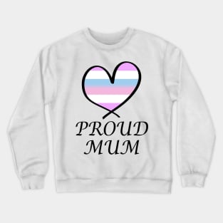 Proud Mum LGBT Gay Pride Month Intersex Flag Crewneck Sweatshirt